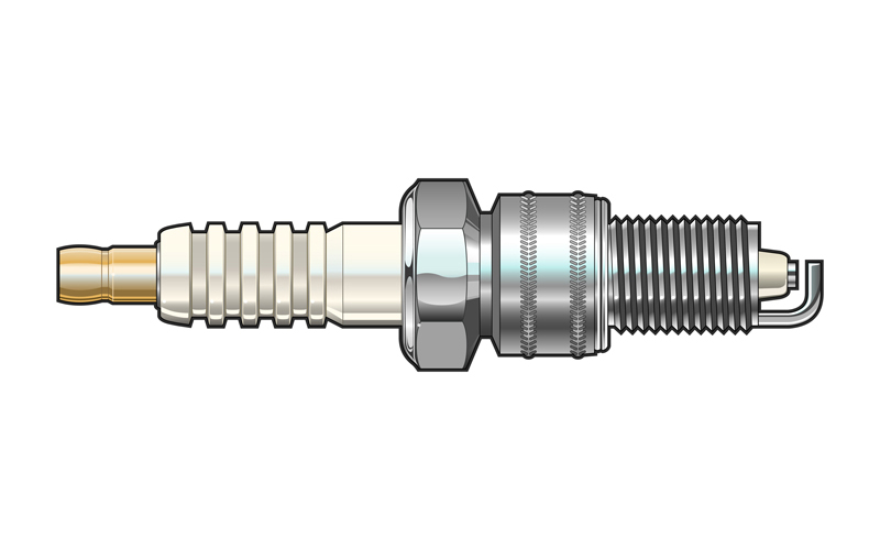 Spark Plug Side View