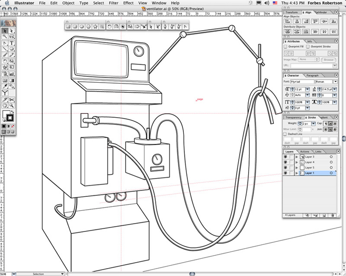 Ventilator (Line Art)